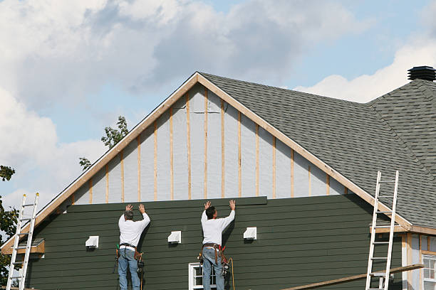 Professional Siding technician working in New Millport, PA